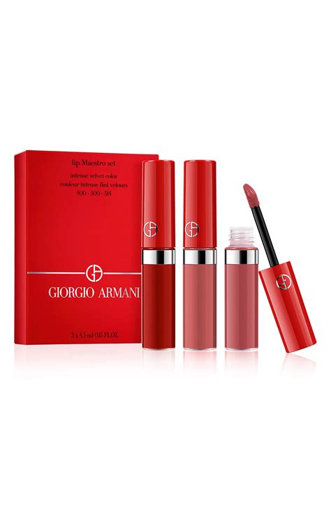 giorgio armani lip maestro set